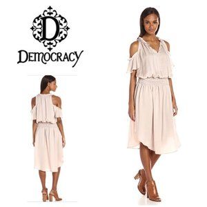 Democracy Blush Pink Cold Shoulder Dress Size M